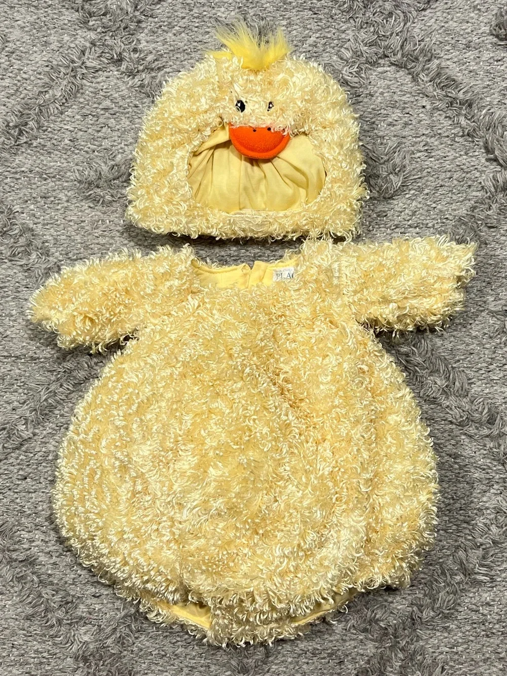 The Children’s Place Duck Chick Costume 12-18M Yellow Plush Halloween Baby